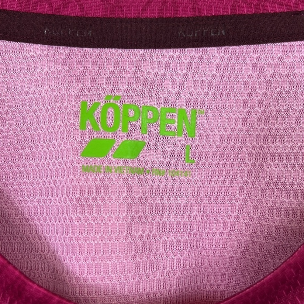 NWT Koppen Athletic Long Sleeve Tech Tee Large Moisture Wicking Base Layer - Picture 5 of 9